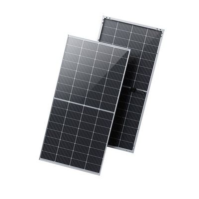 410 Watt IP68 Panele słoneczne dwustronne Krystaliczne z czarną ramą Monokrystaliczne HJT